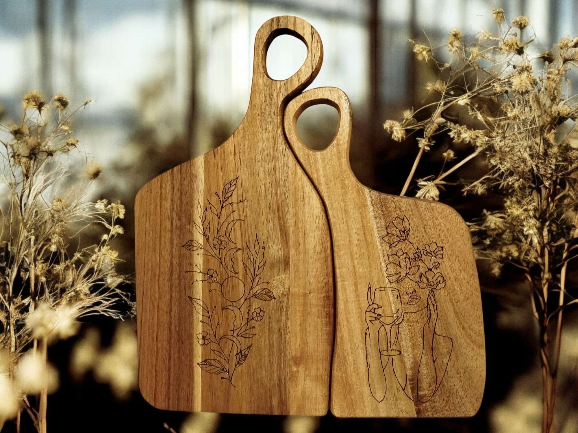 Double planche Lune / Femme