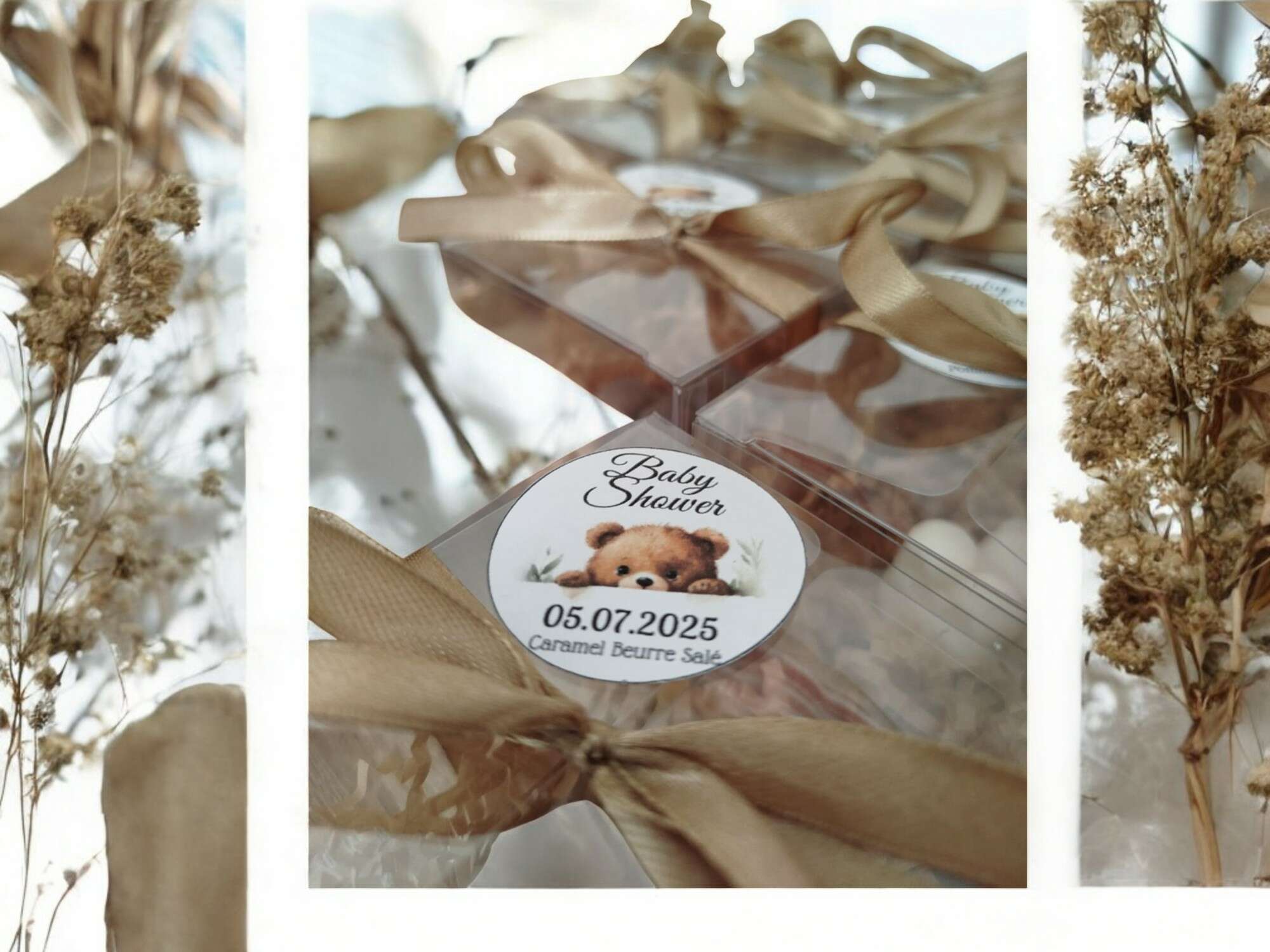 Baby Shower avec des bougies Petit nounours  - Vue supplémentaire 1