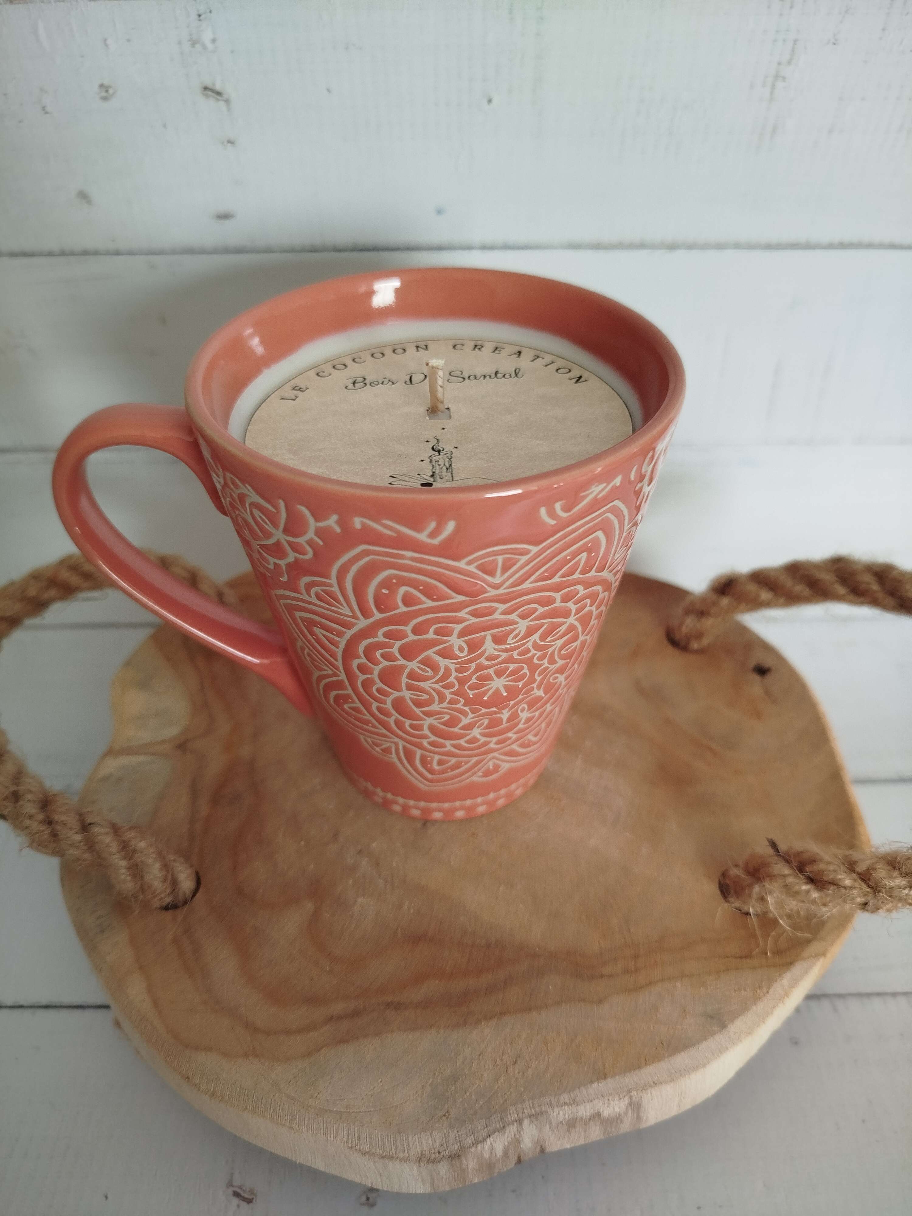 Bougie Bois de Santal Bohème Terracotta