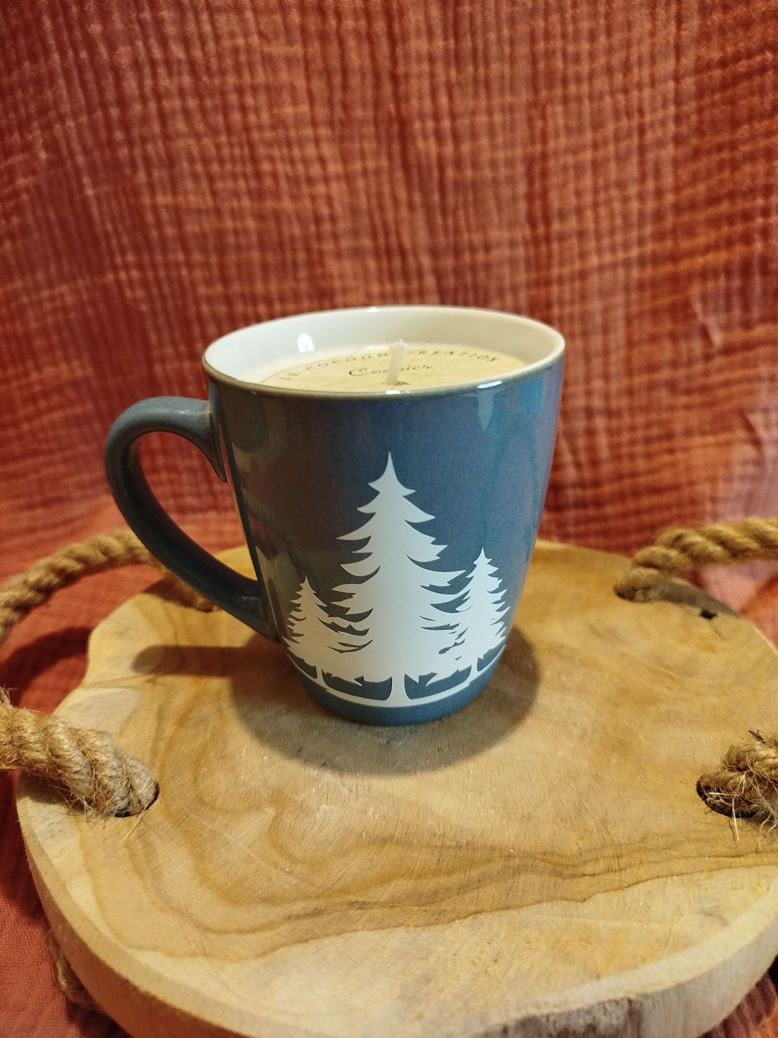 Bougie Tasse bleu Cookies