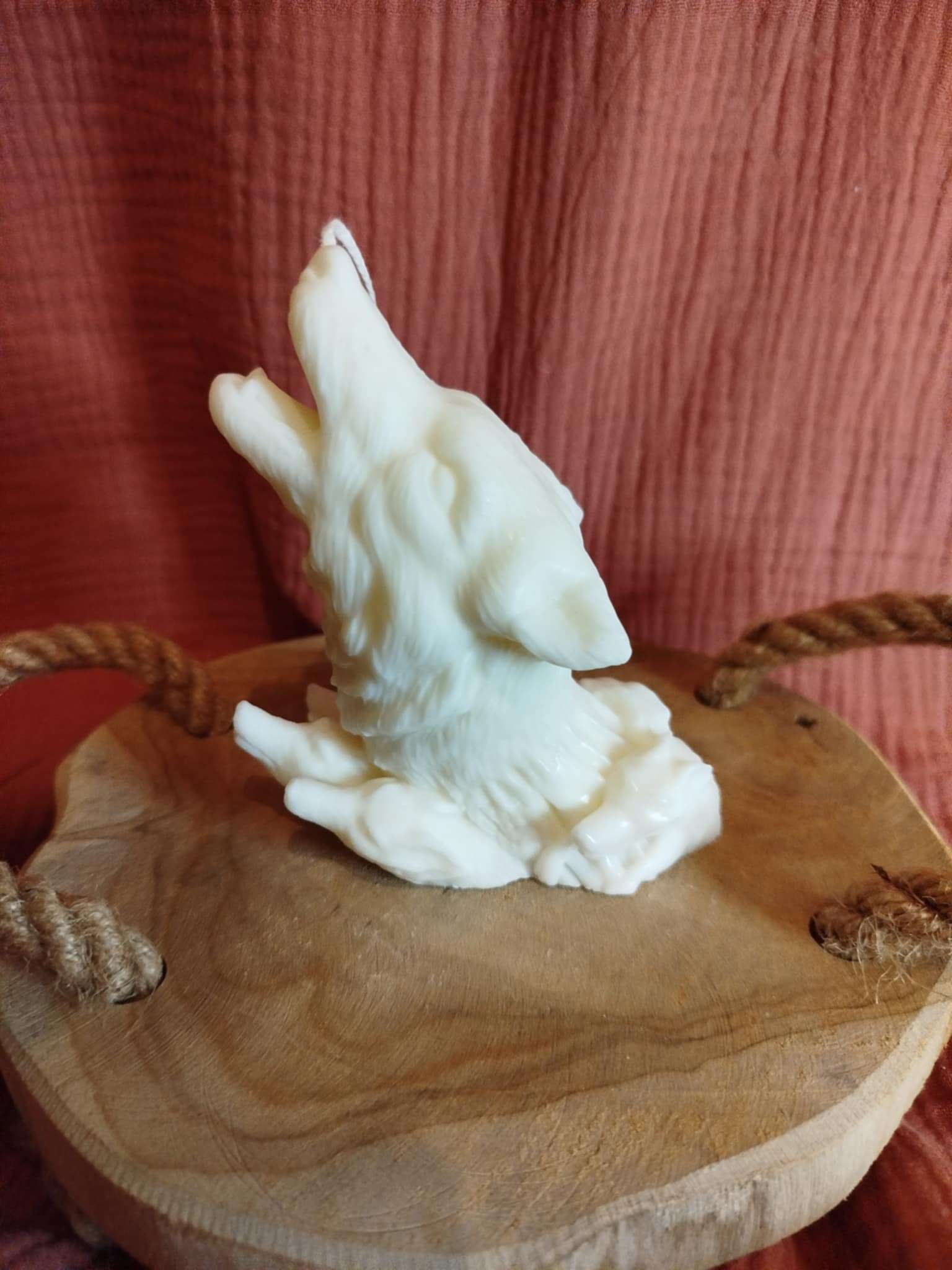 Bougie Tête de Loup Bois de Oud