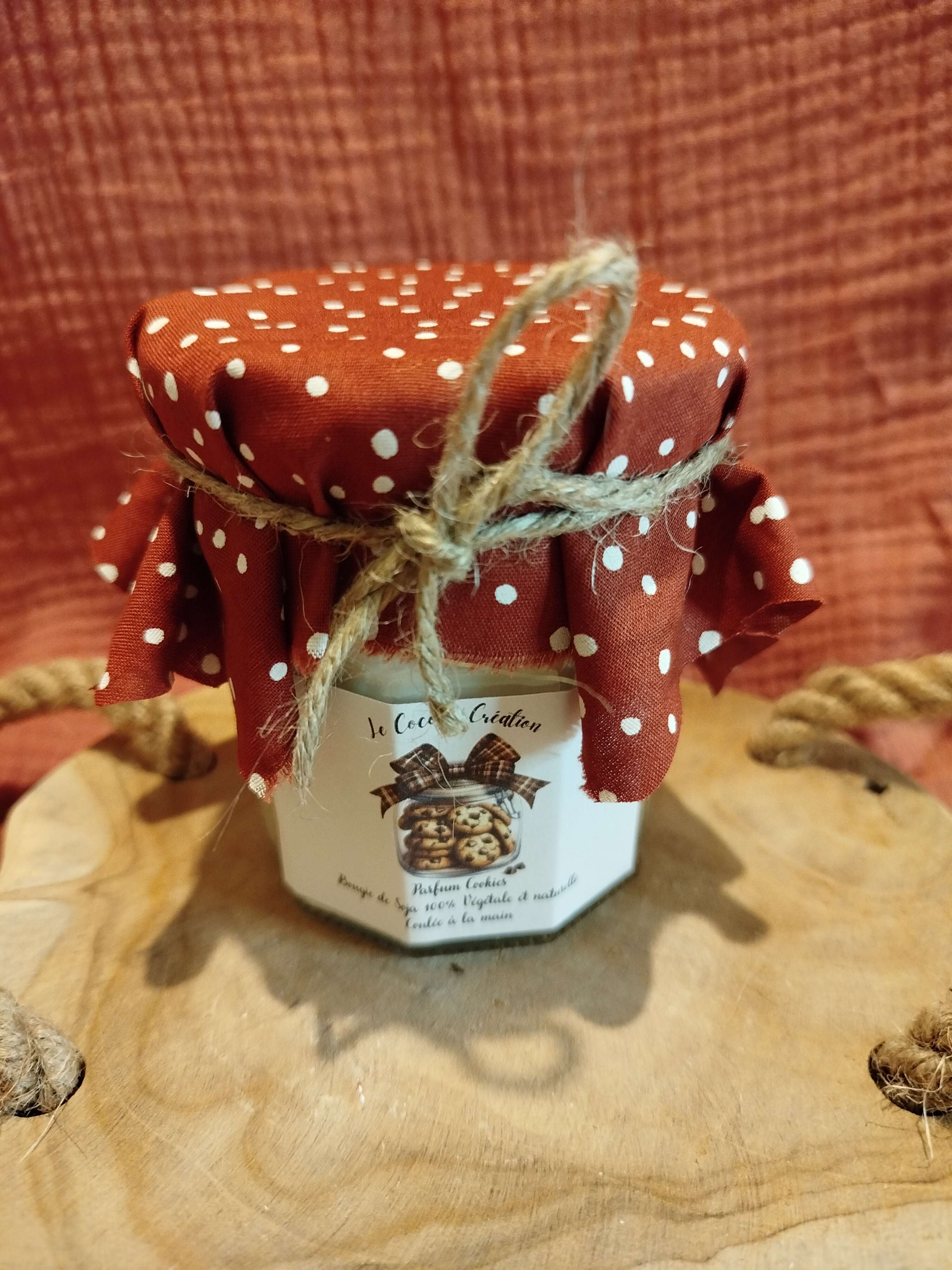 Bougie Ancien Pot de confiture Cookies