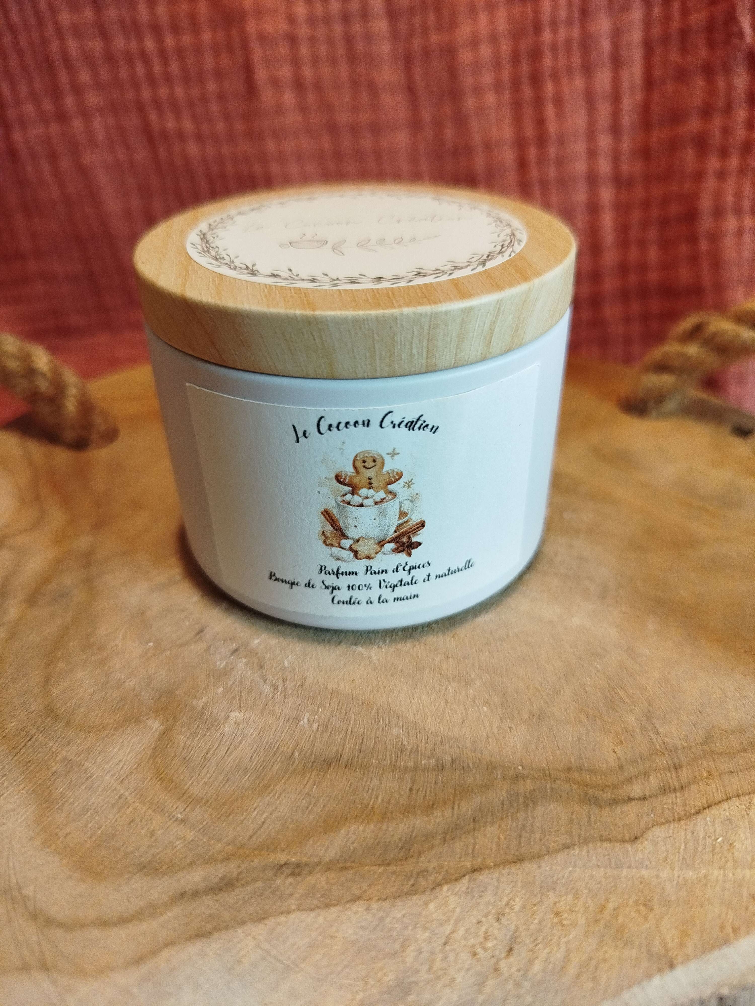 Bougie Pot blanc 125ml Pain d'épices