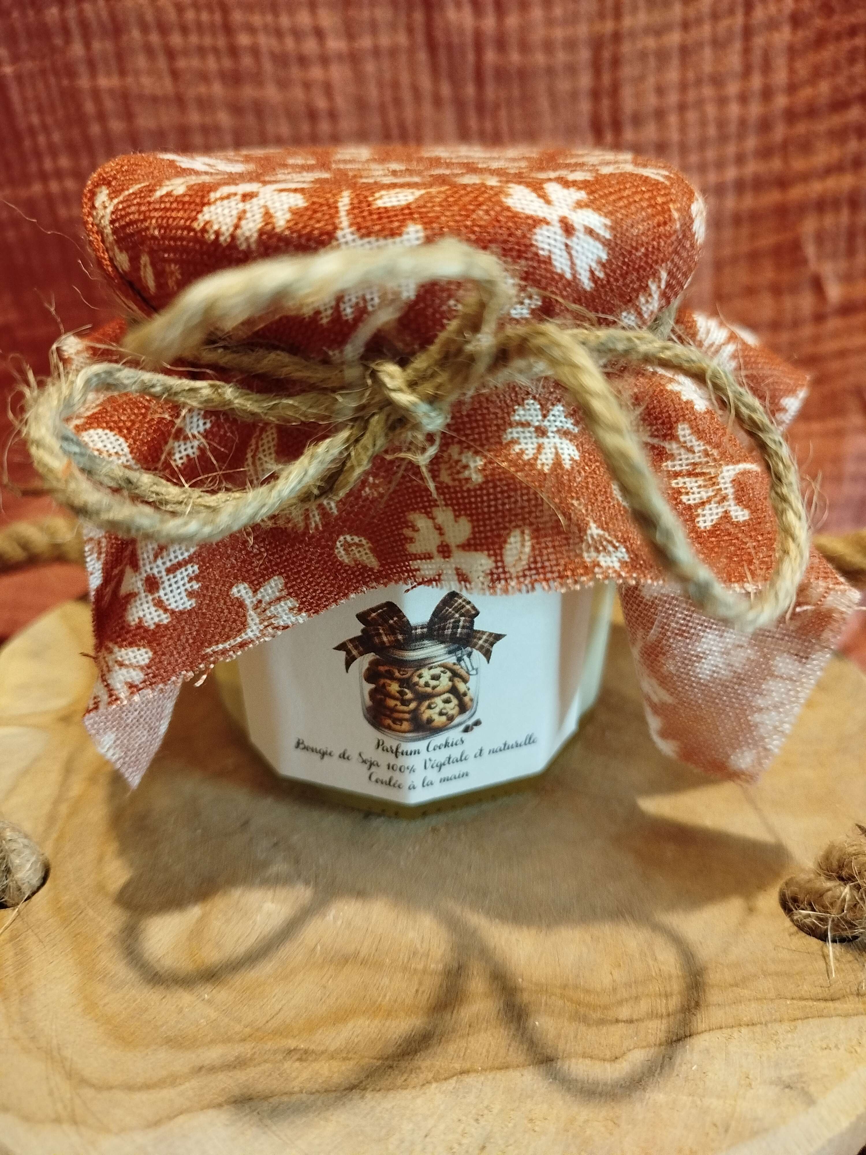 Bougie Ancien Pot de confiture Cookies