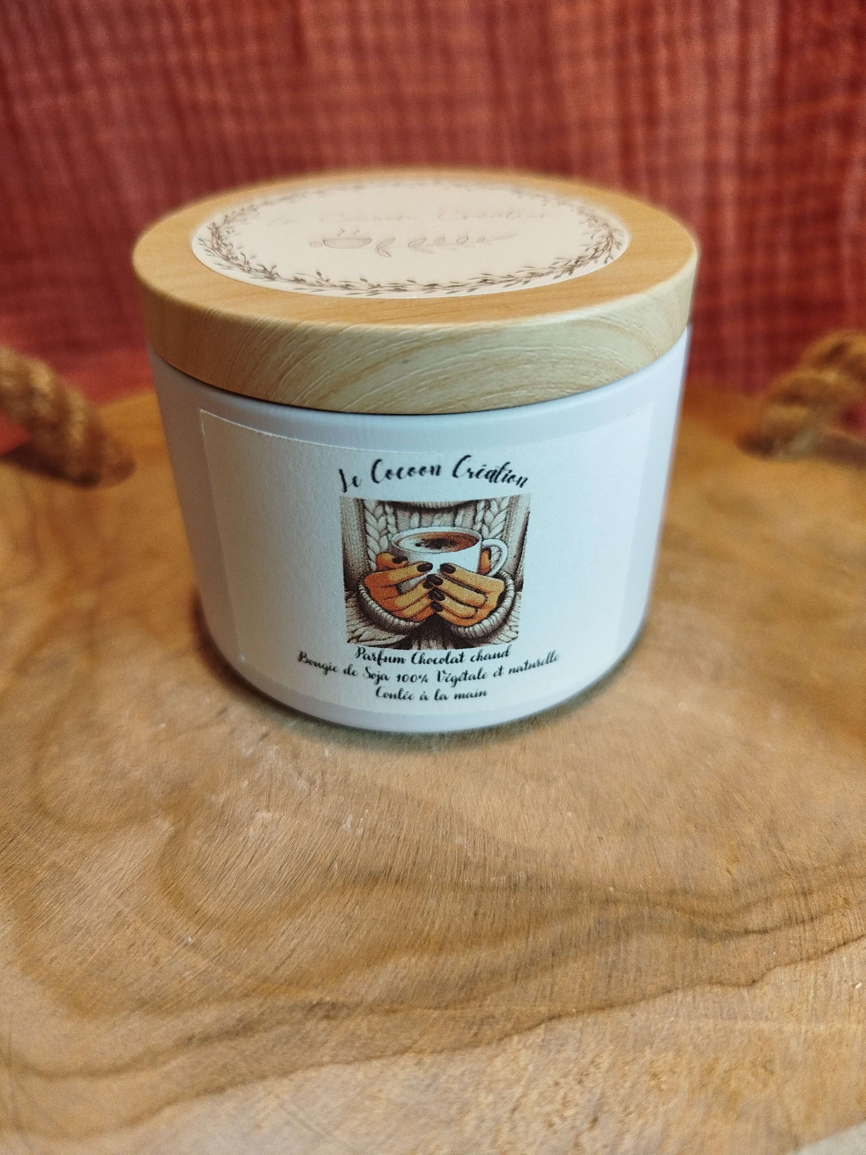 Bougie Pot blanc Chocolat Chaud