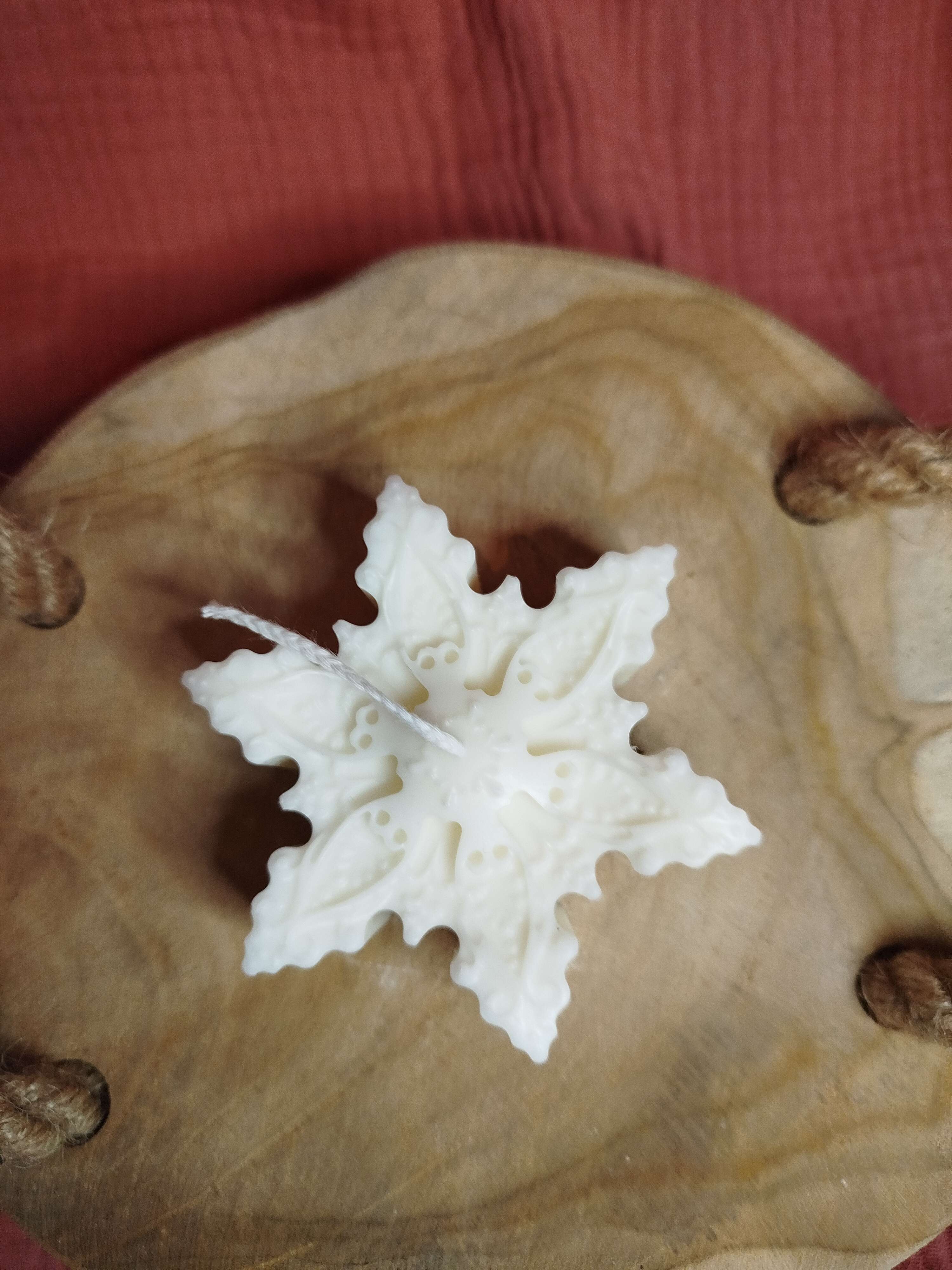 Bougie Flocon de neige Sapin de noël