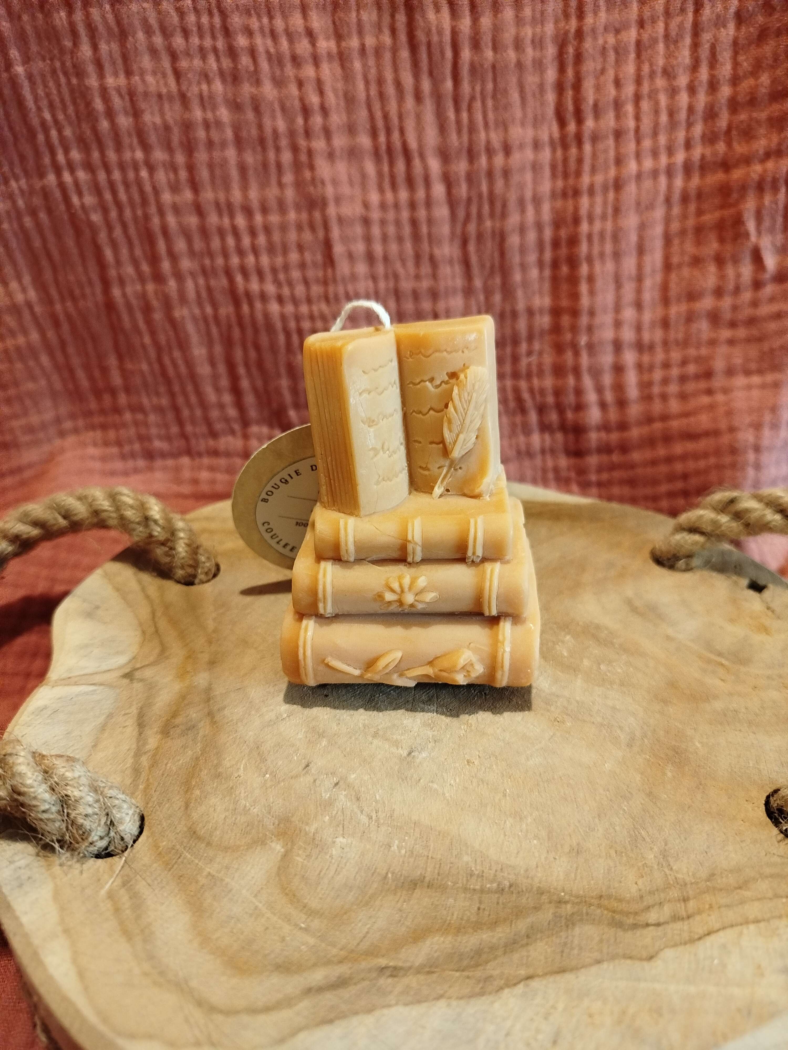 Bougie Livres Nougat