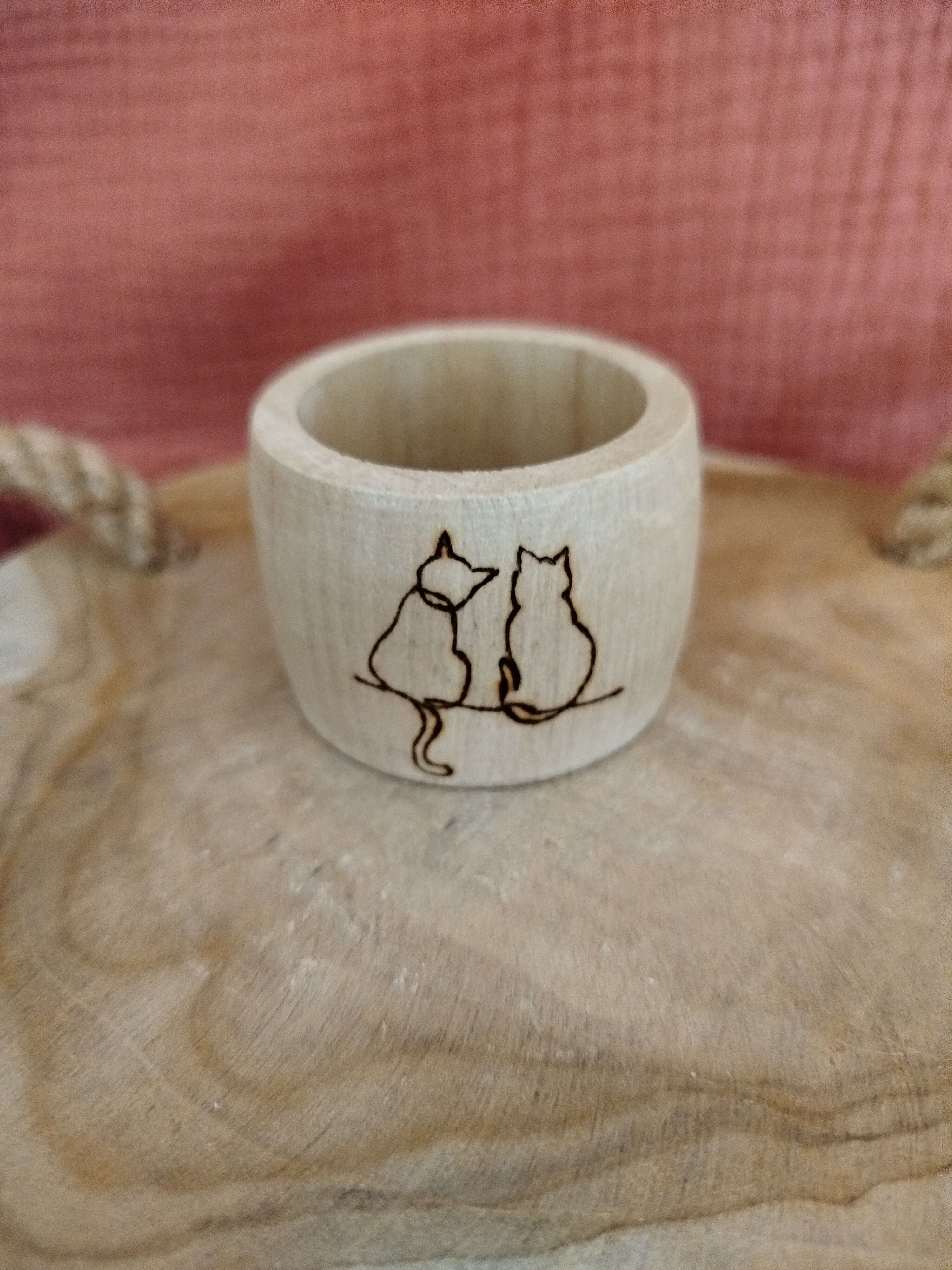 Rond de serviette Chats