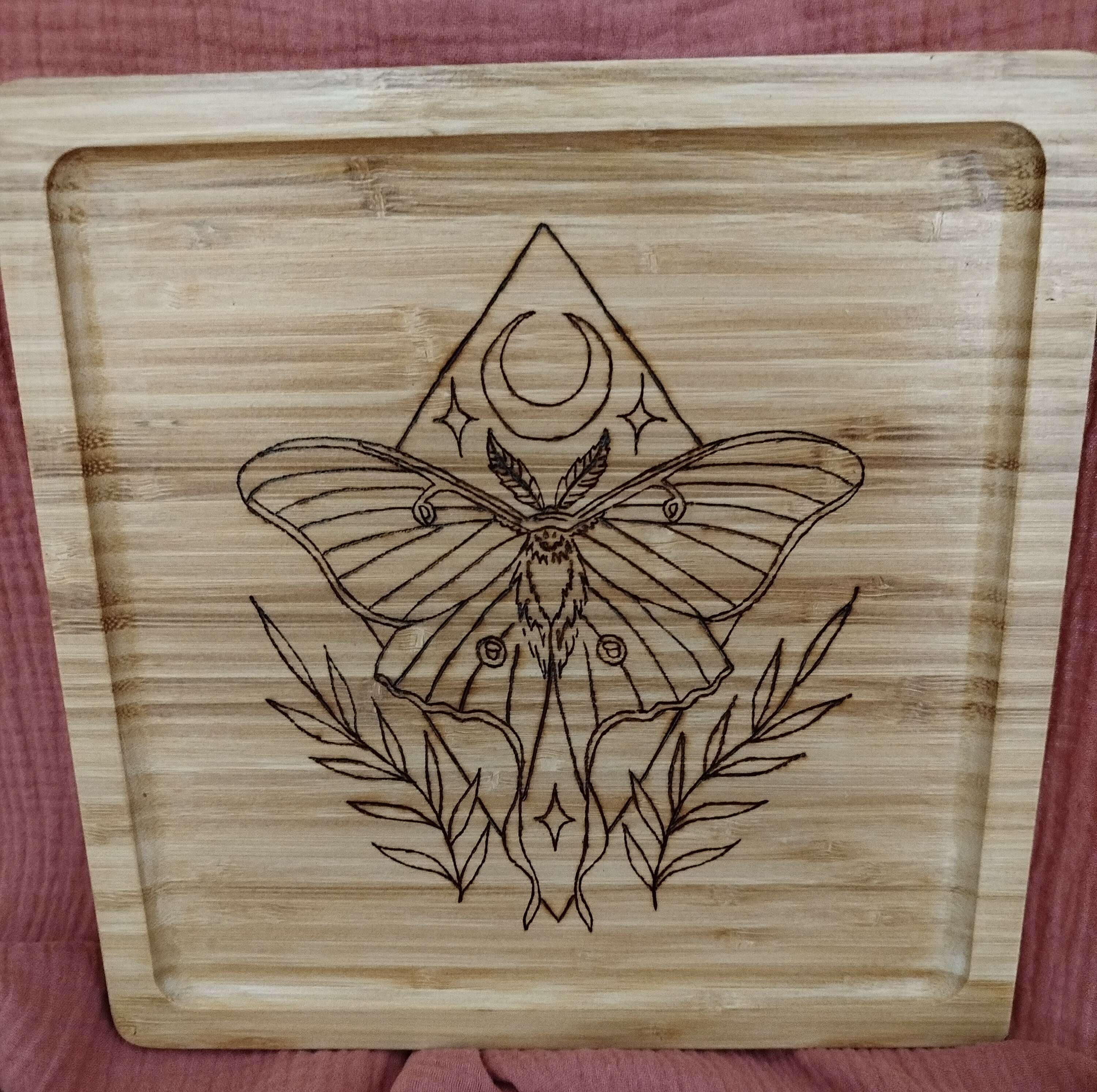 Plateau Bambou Papillon