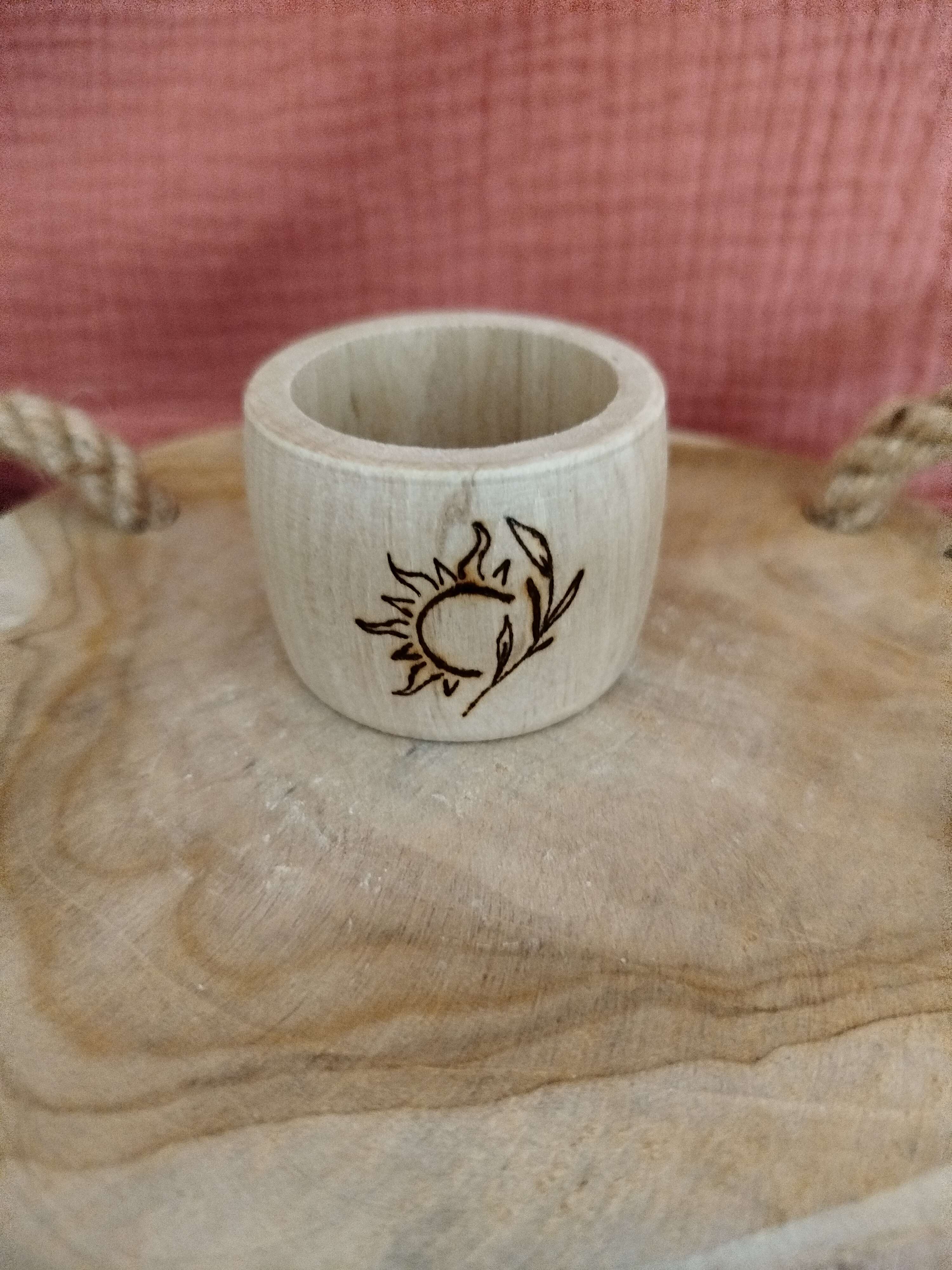 Rond de serviette Soleil / Feuille