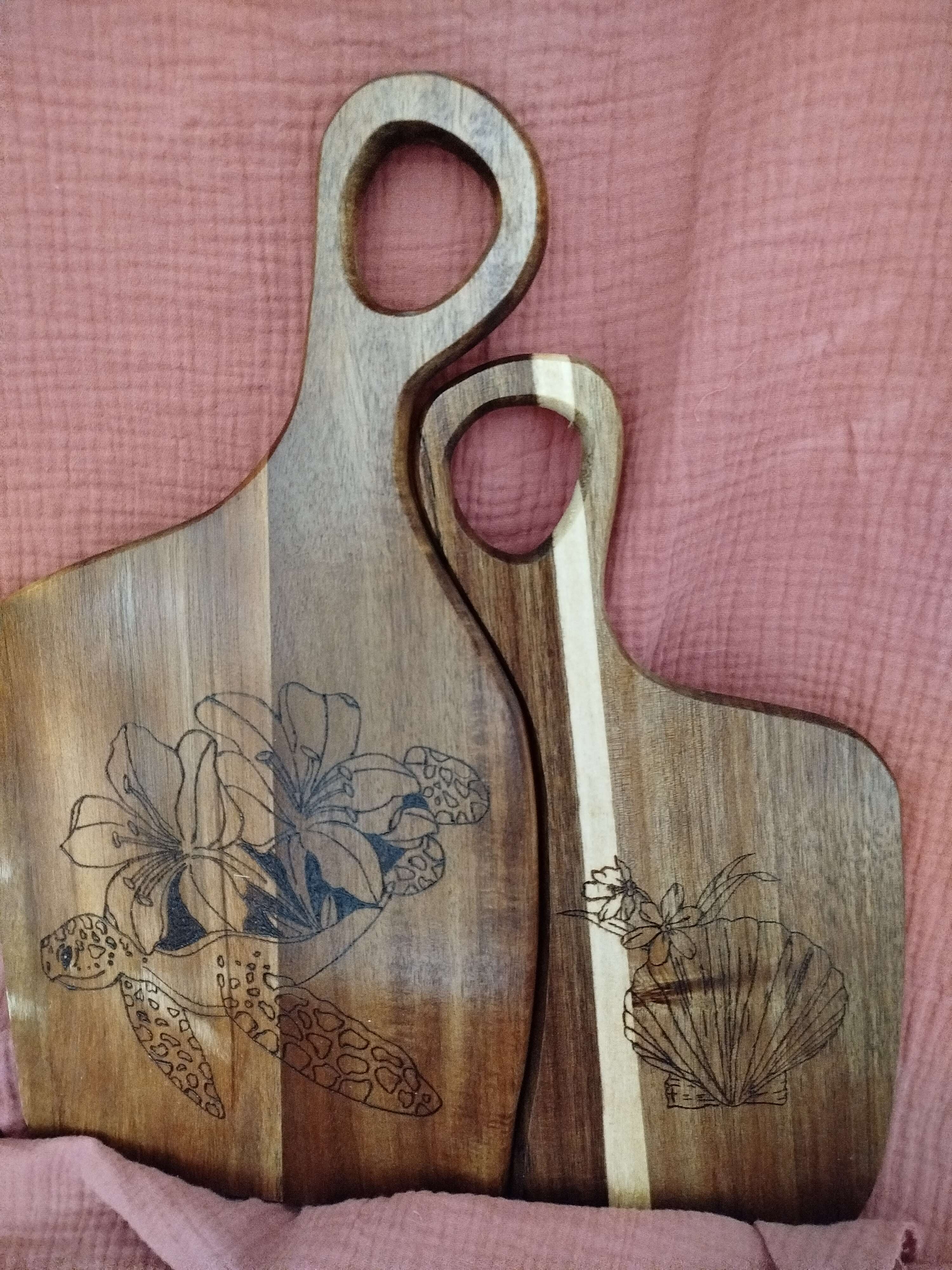 Double planche Tortue / Coquillage