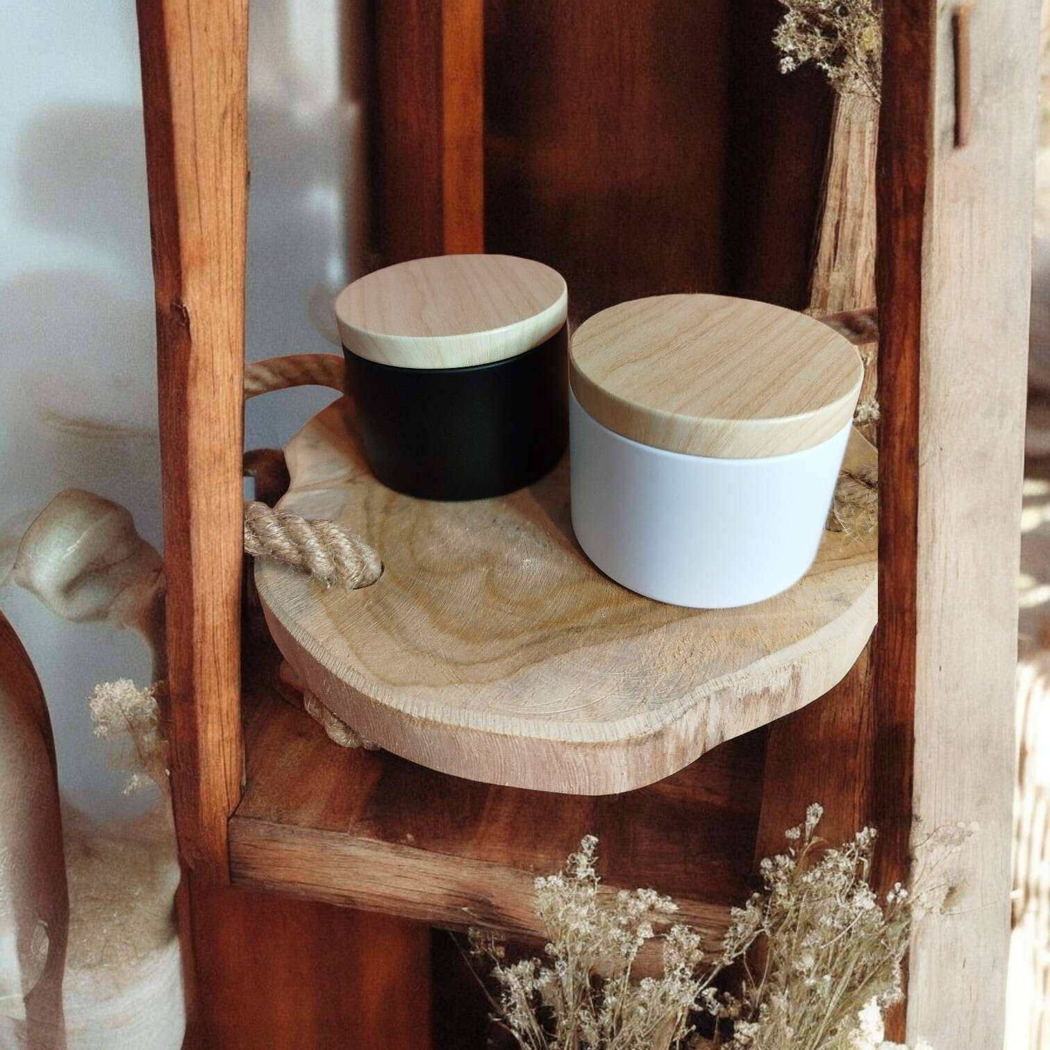 Bougie Pot 125ml Noir ou Blanc - Vue supplémentaire 1