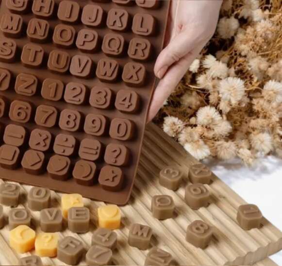 Fondant Carrés Alphabet / symbole