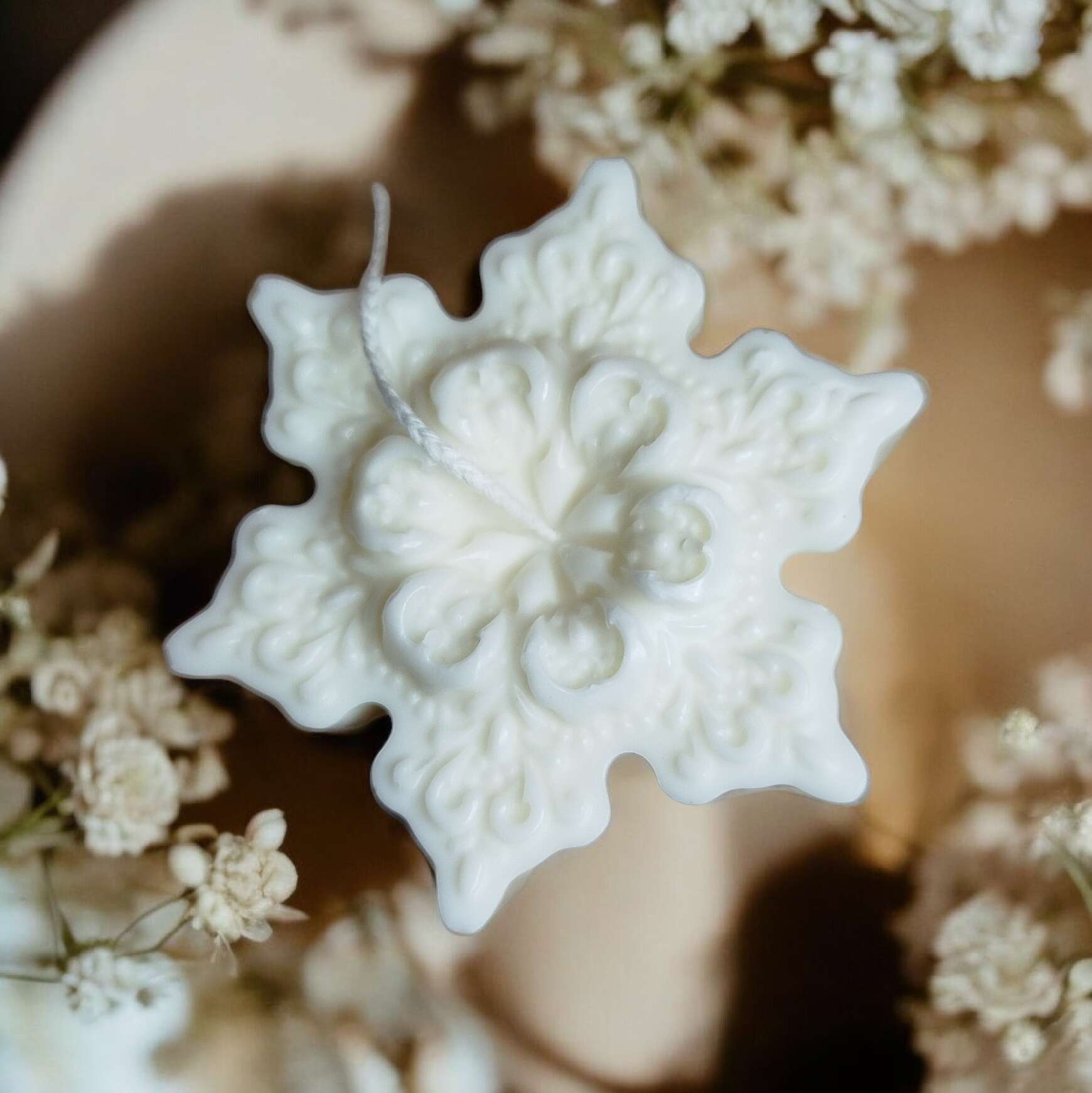 Bougie Flocon de Neige 