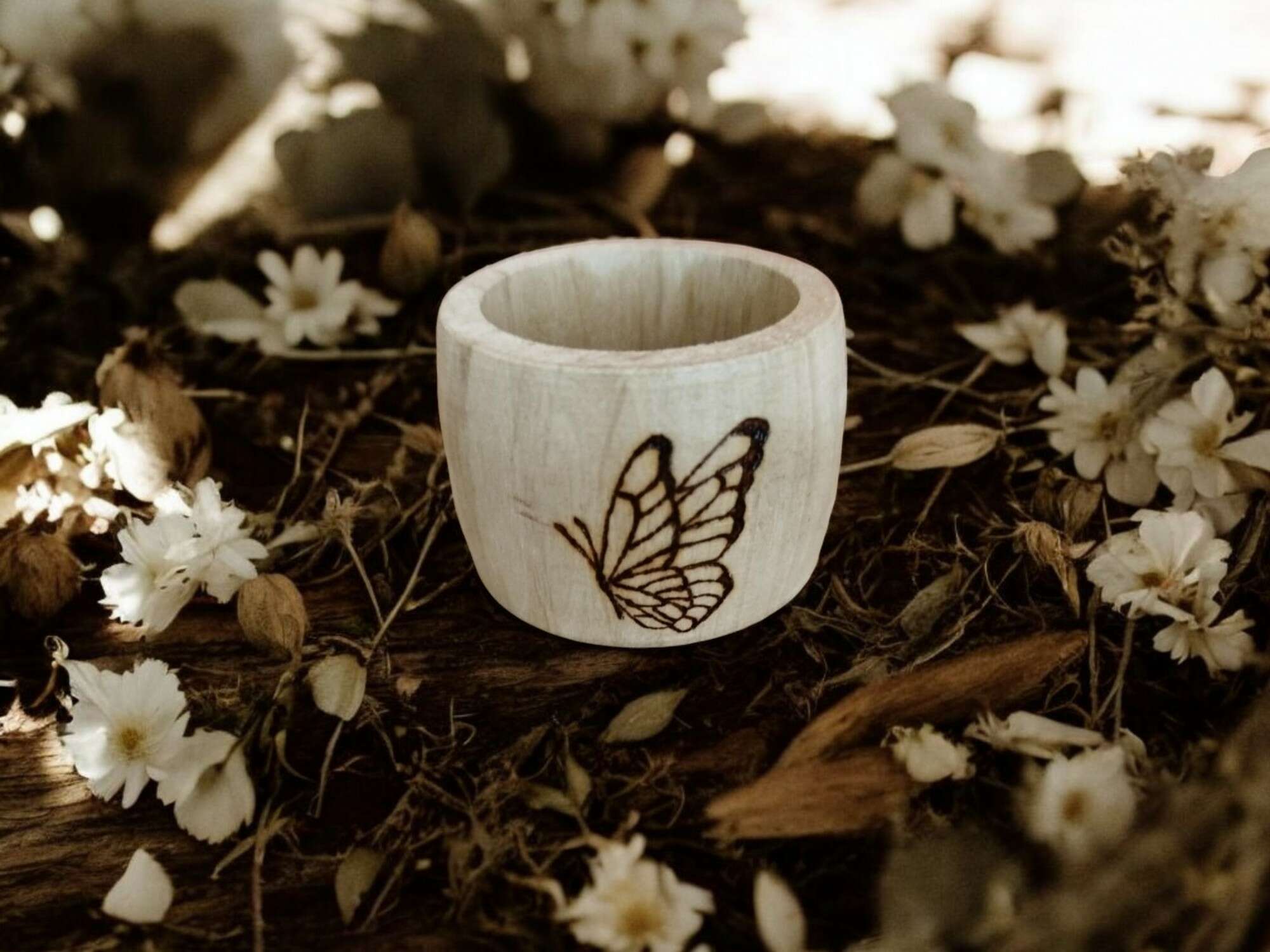 Rond de serviette Papillon