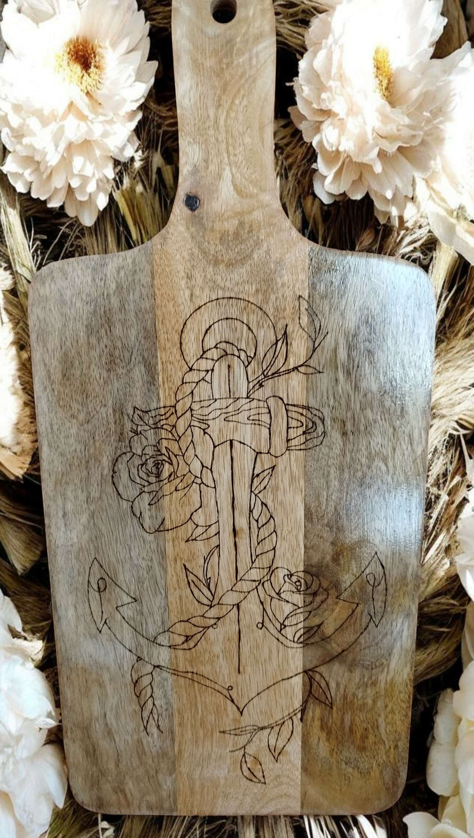 Planche en manguier Ancre