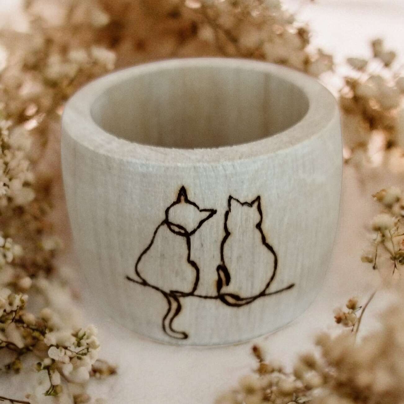 Rond de serviette Chats