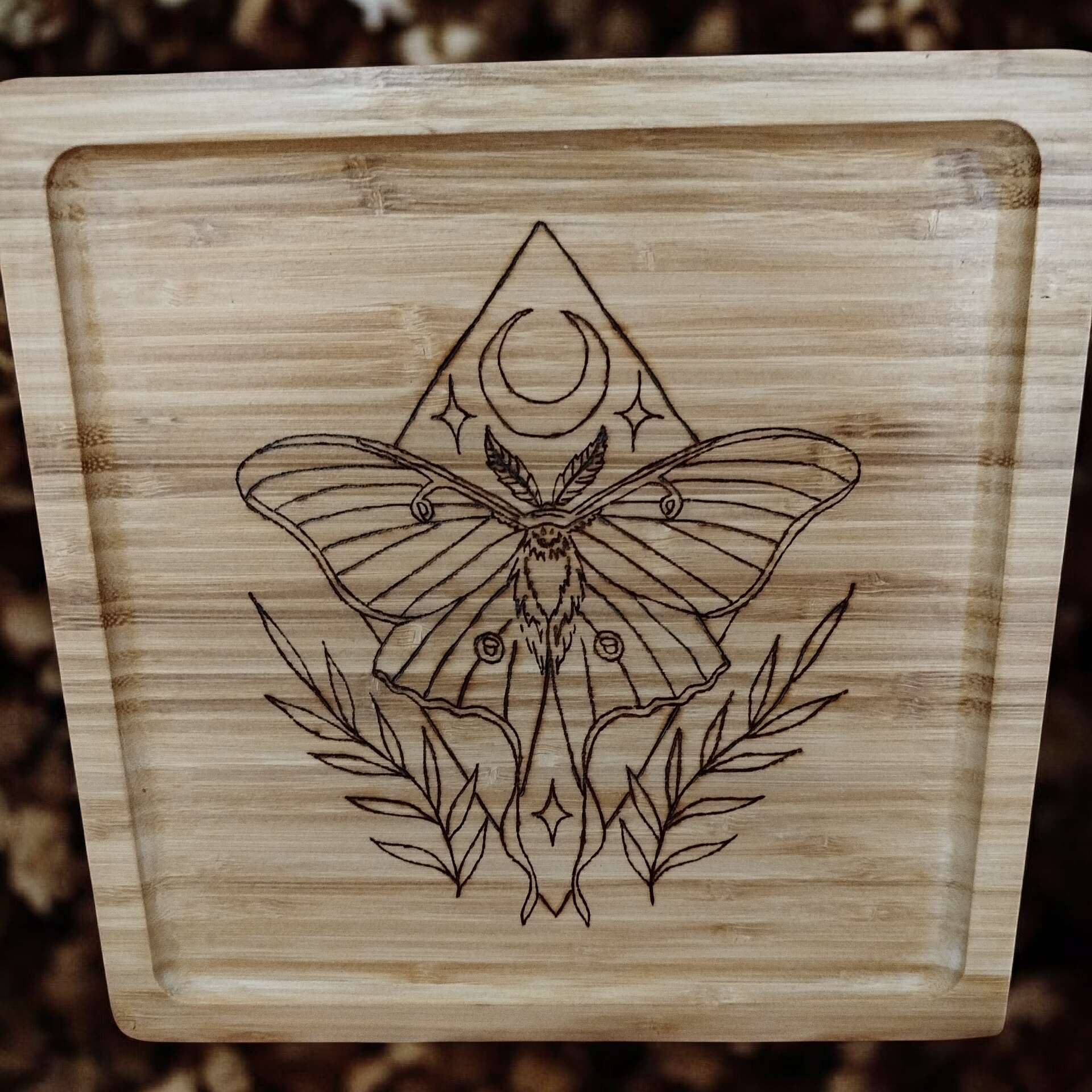 Plateau Bambou Papillon