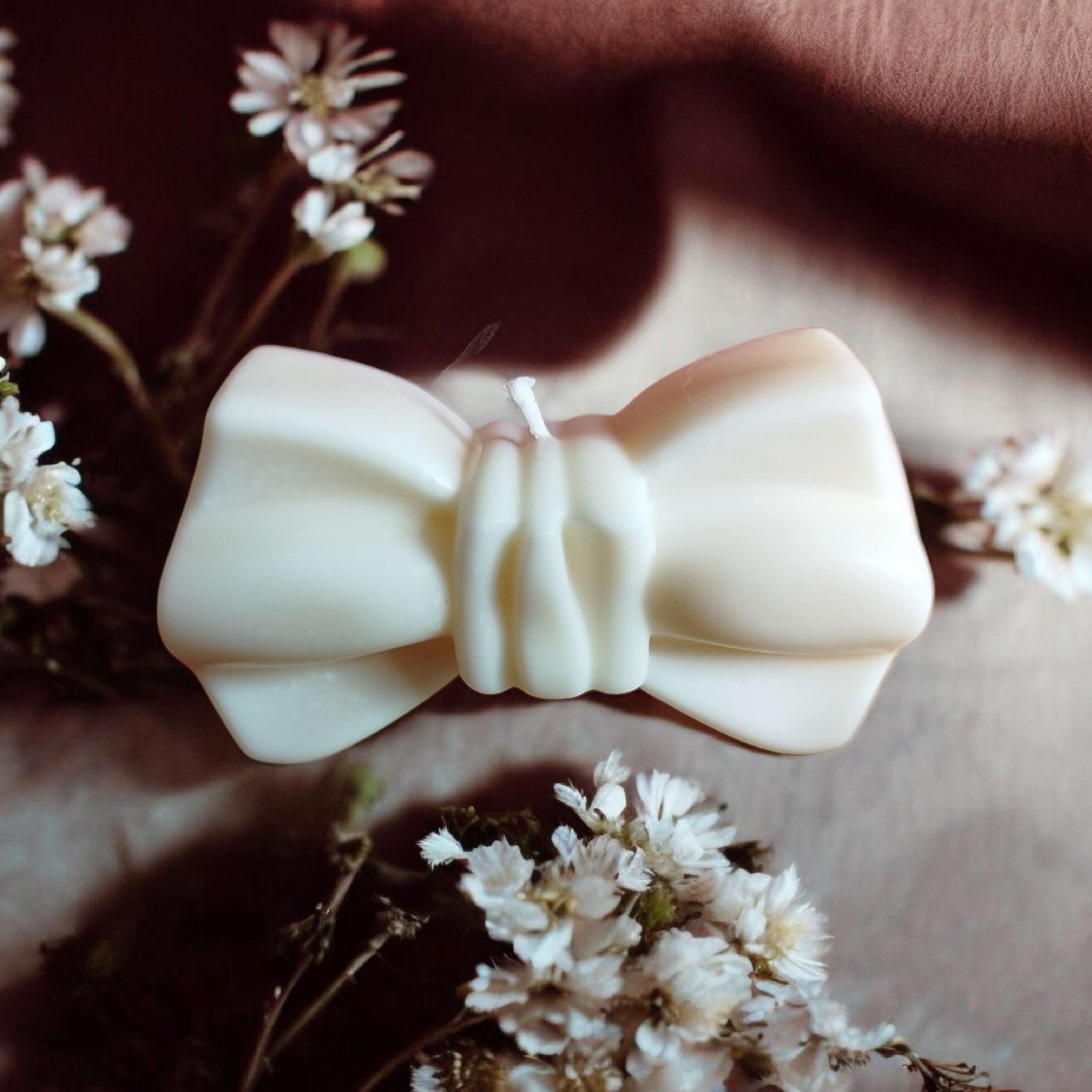 Bougie Nœud Fleur de Coton