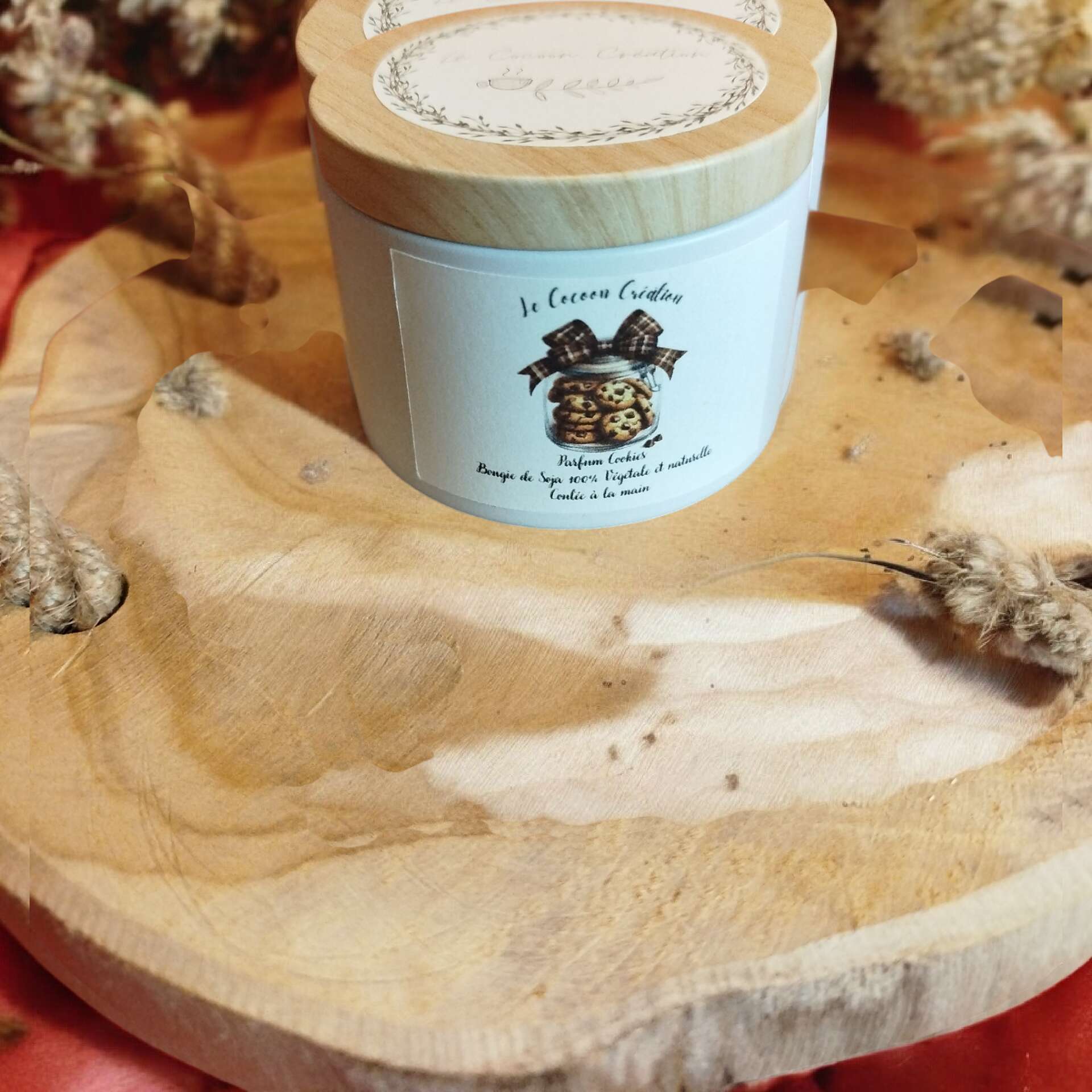 Bougie Pot blanc 125ml Cookies