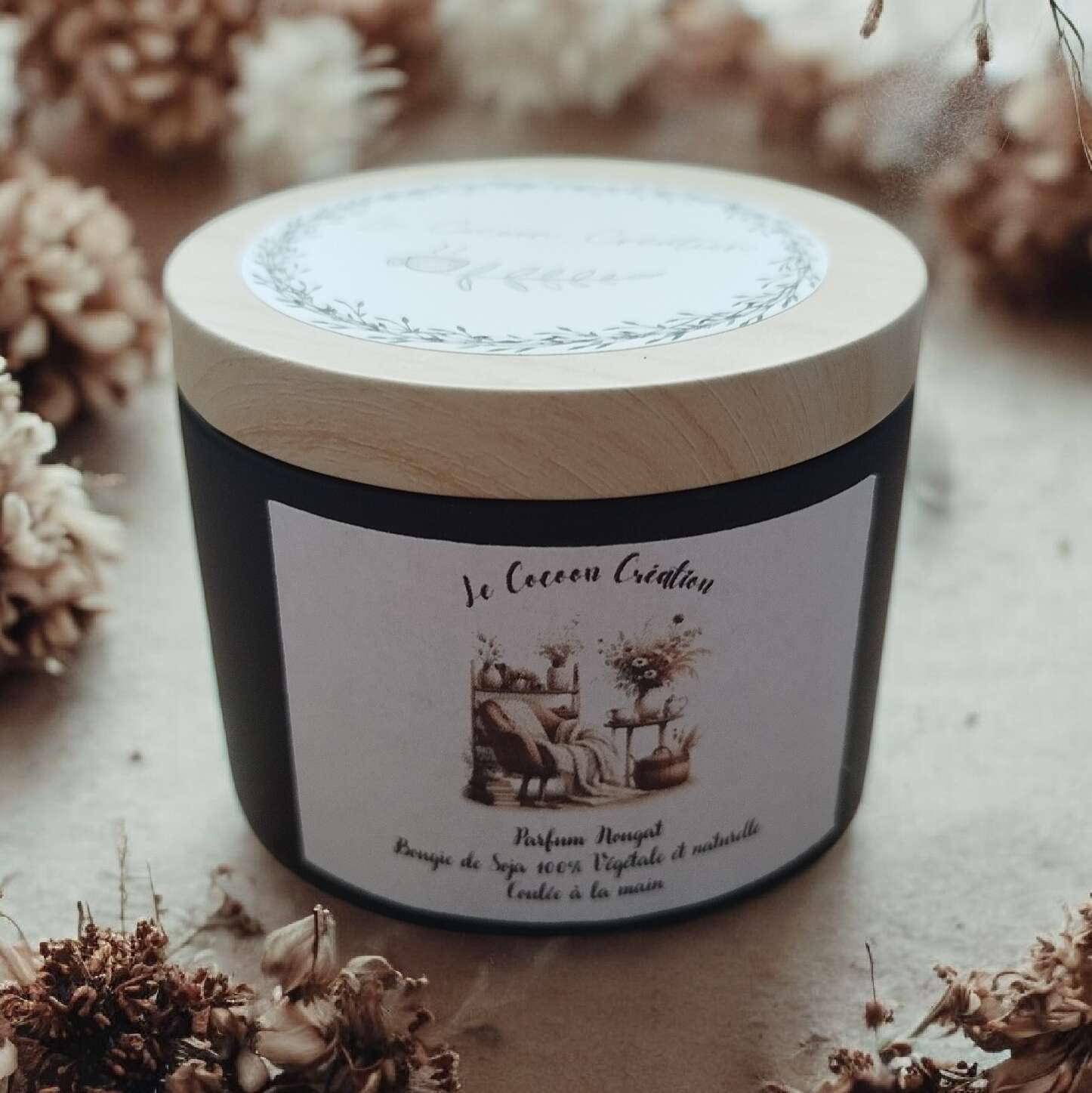 Bougie Pot Noir 125ml Nougat