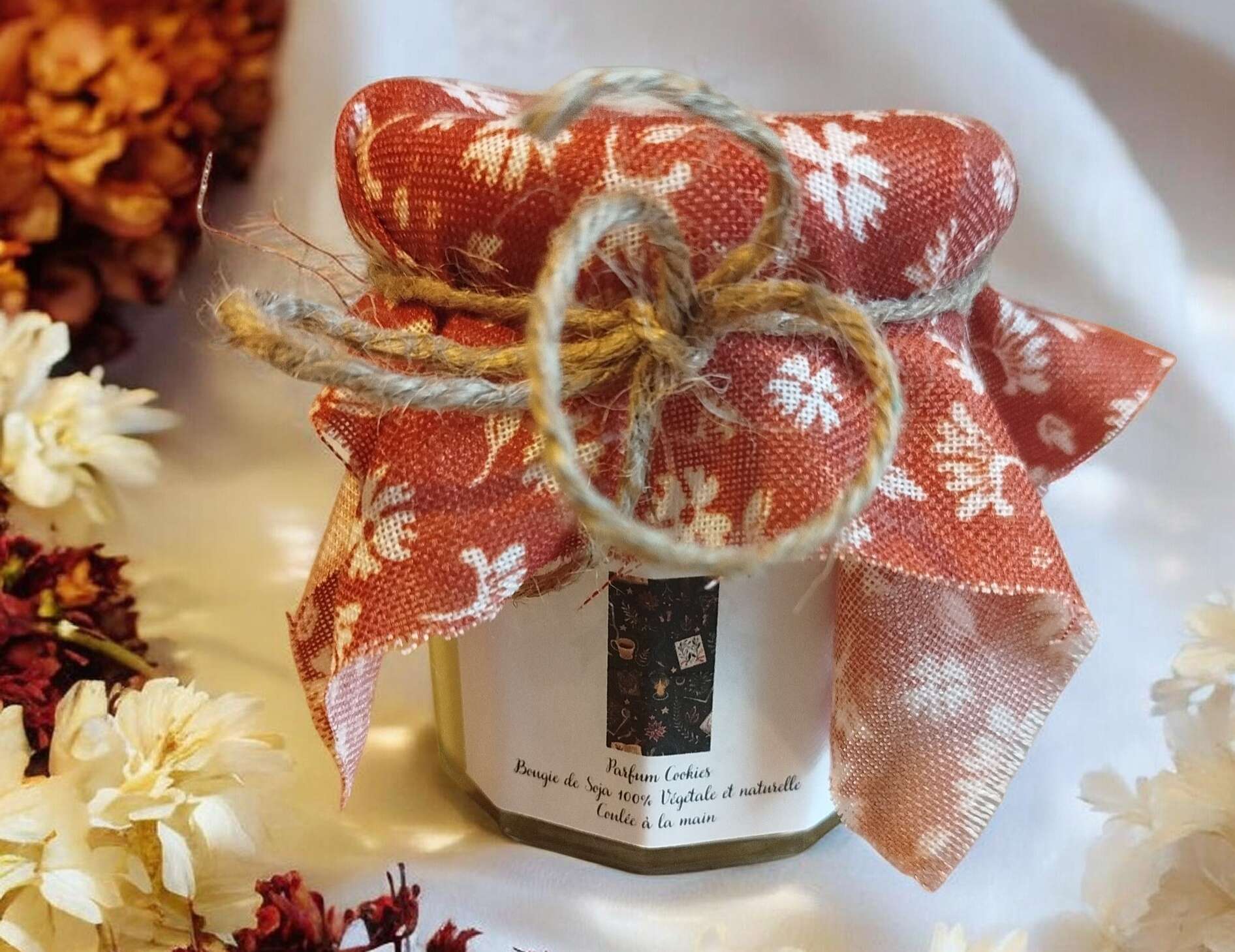 Bougie Ancien Pot de confiture Cookies