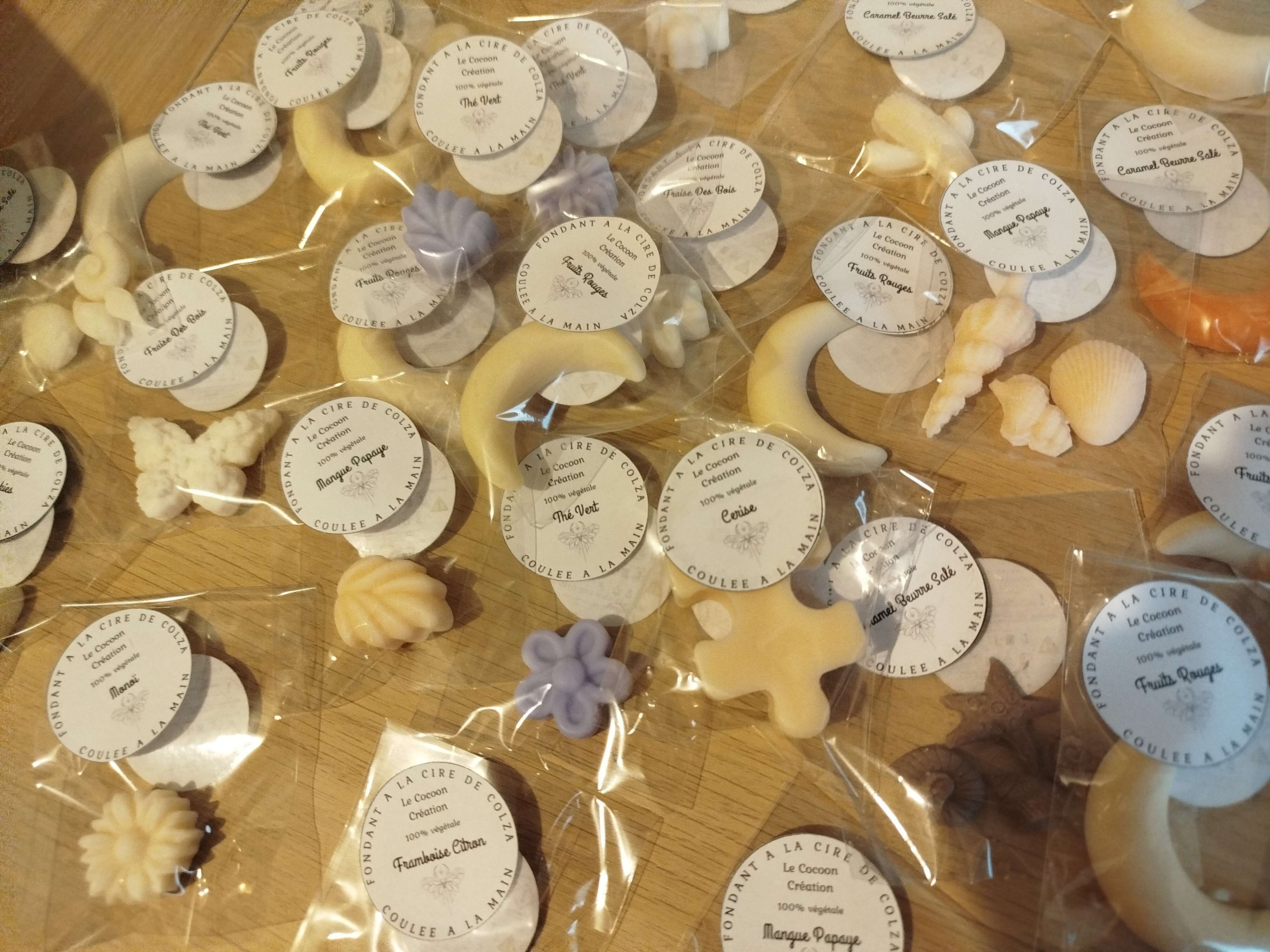 Sachets de fondants Caramel Beurre Salé / Terre cuite