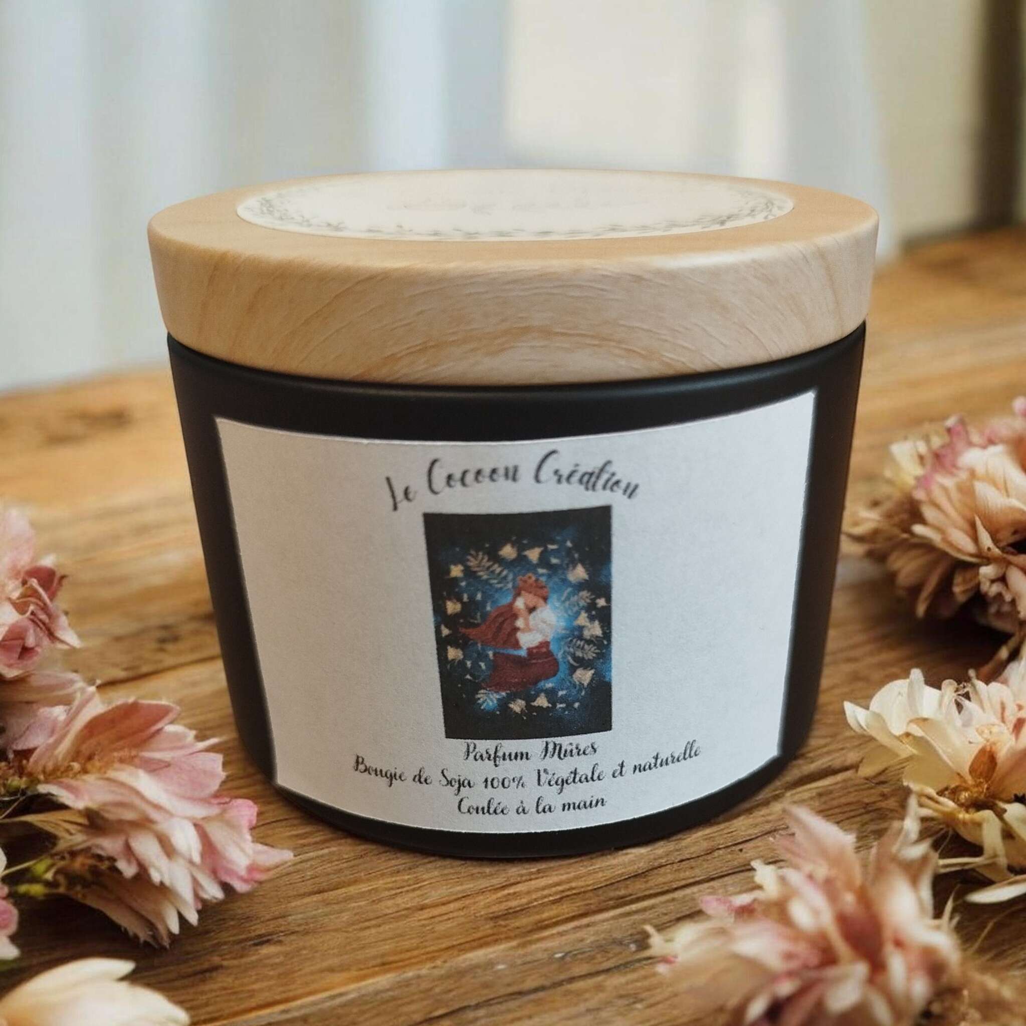 Bougie Pot Noir 125ml Mûres