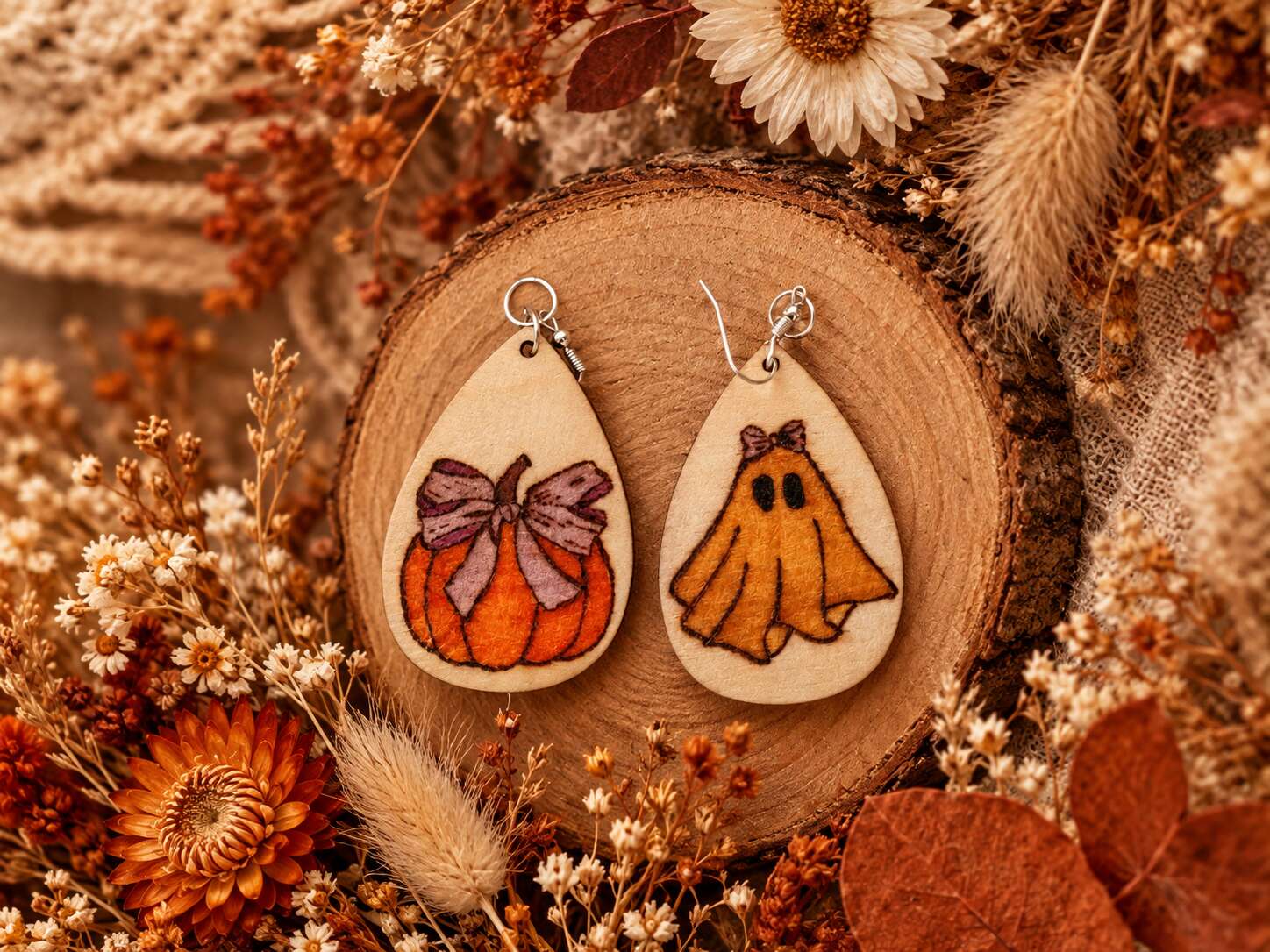 Boucle d'oreille Automne